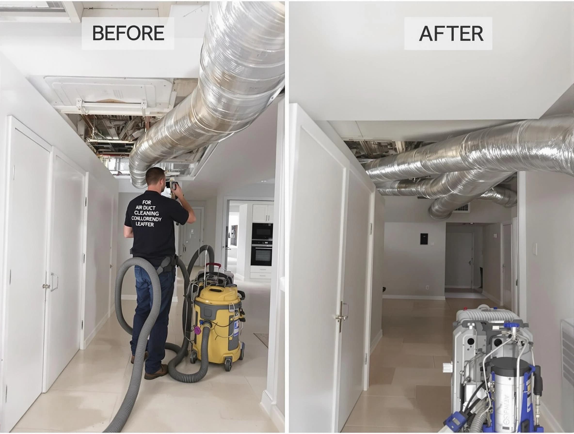 Bon Air Air Duct Cleaning professional performing thorough air duct cleaning in Bon Air