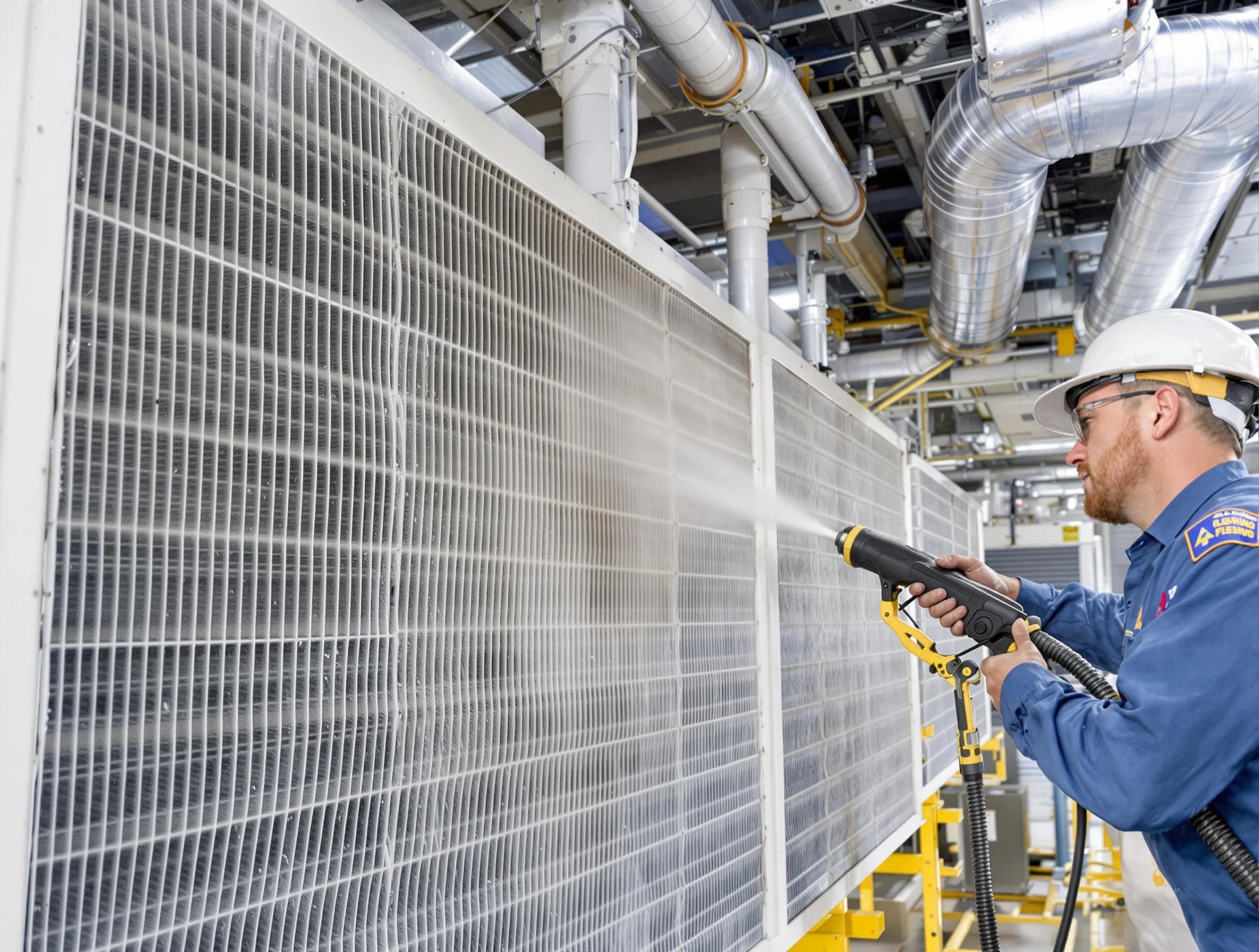 Professional commercial coil cleaning by Bon Air Air Duct Cleaning in Bon Air