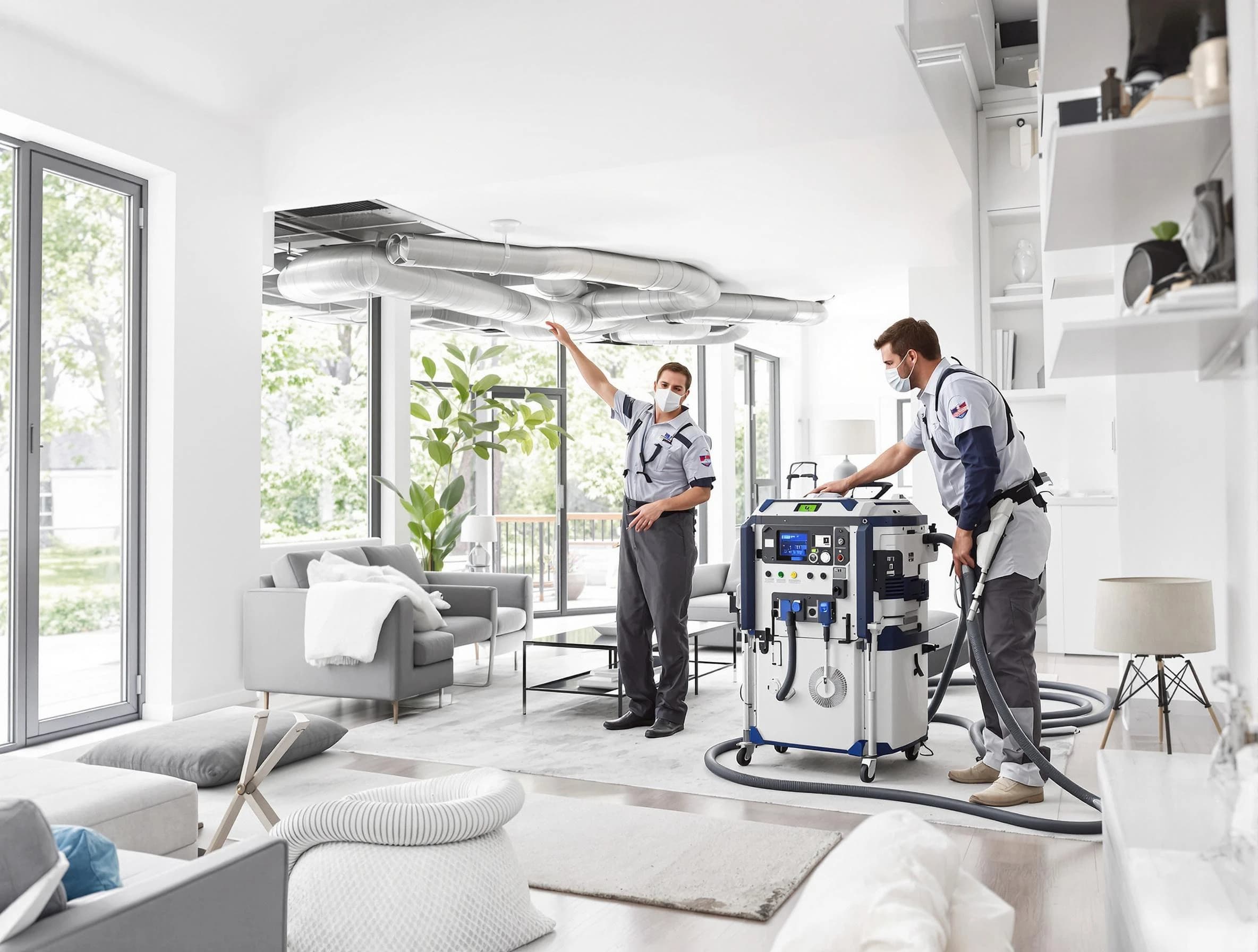 Bon Air Air Duct Cleaning professional conducting pure air duct cleaning with state-of-the-art equipment in Bon Air