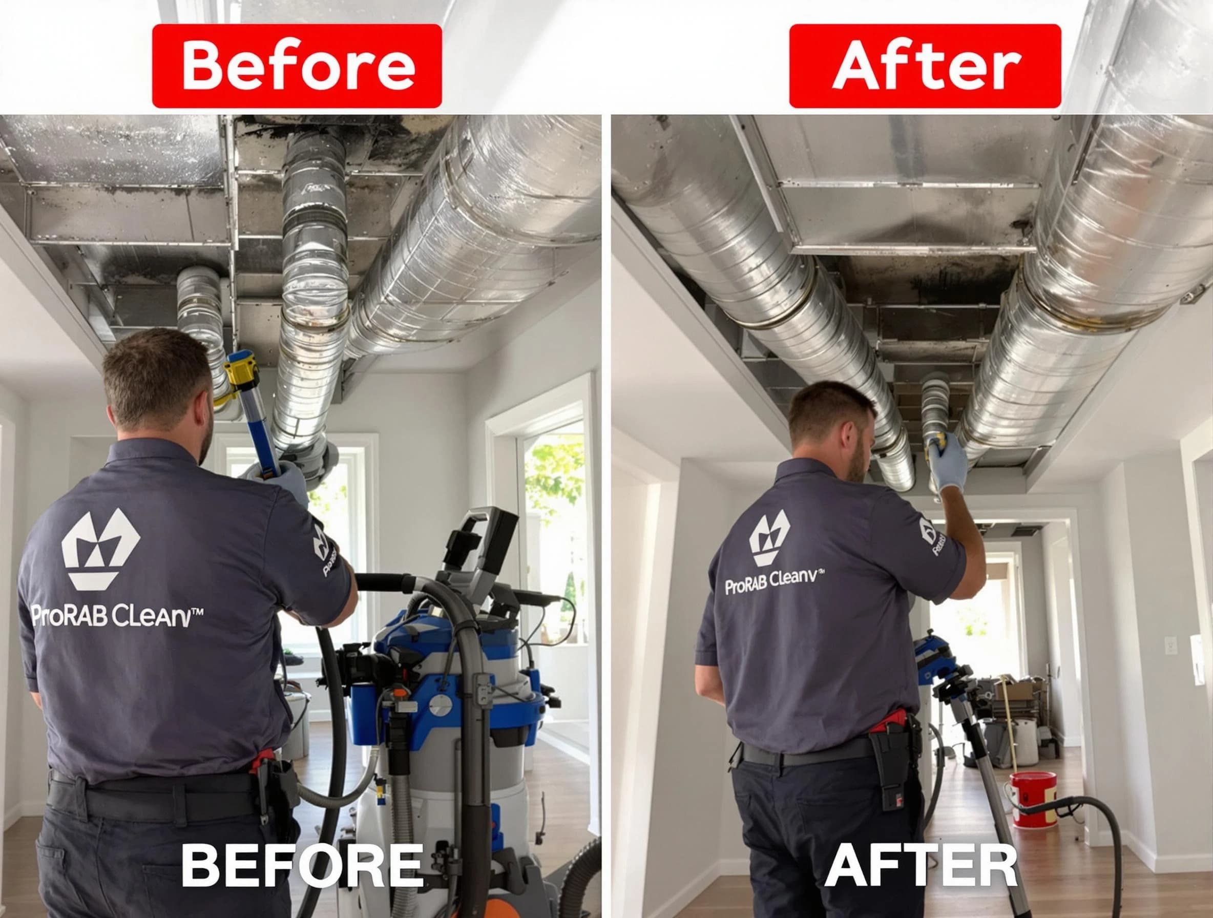 Bon Air Air Duct Cleaning expert performing thorough residential duct cleaning in a Bon Air home