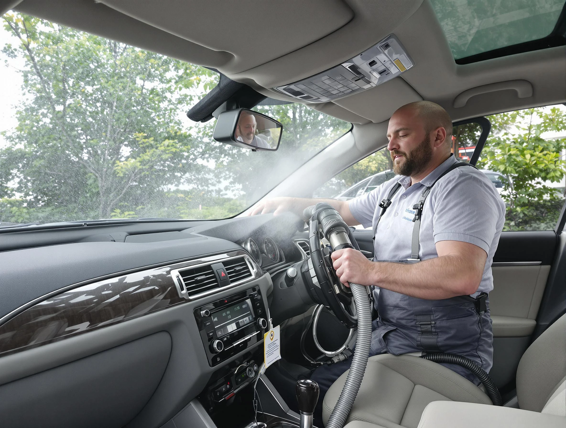 Bon Air Air Duct Cleaning specialist performing professional car duct cleaning in Bon Air