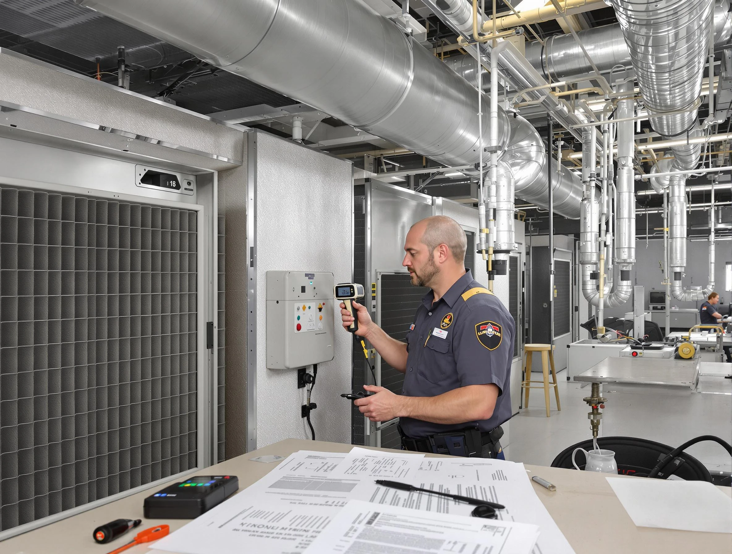 Professional filter system inspection by Bon Air Air Duct Cleaning in Bon Air