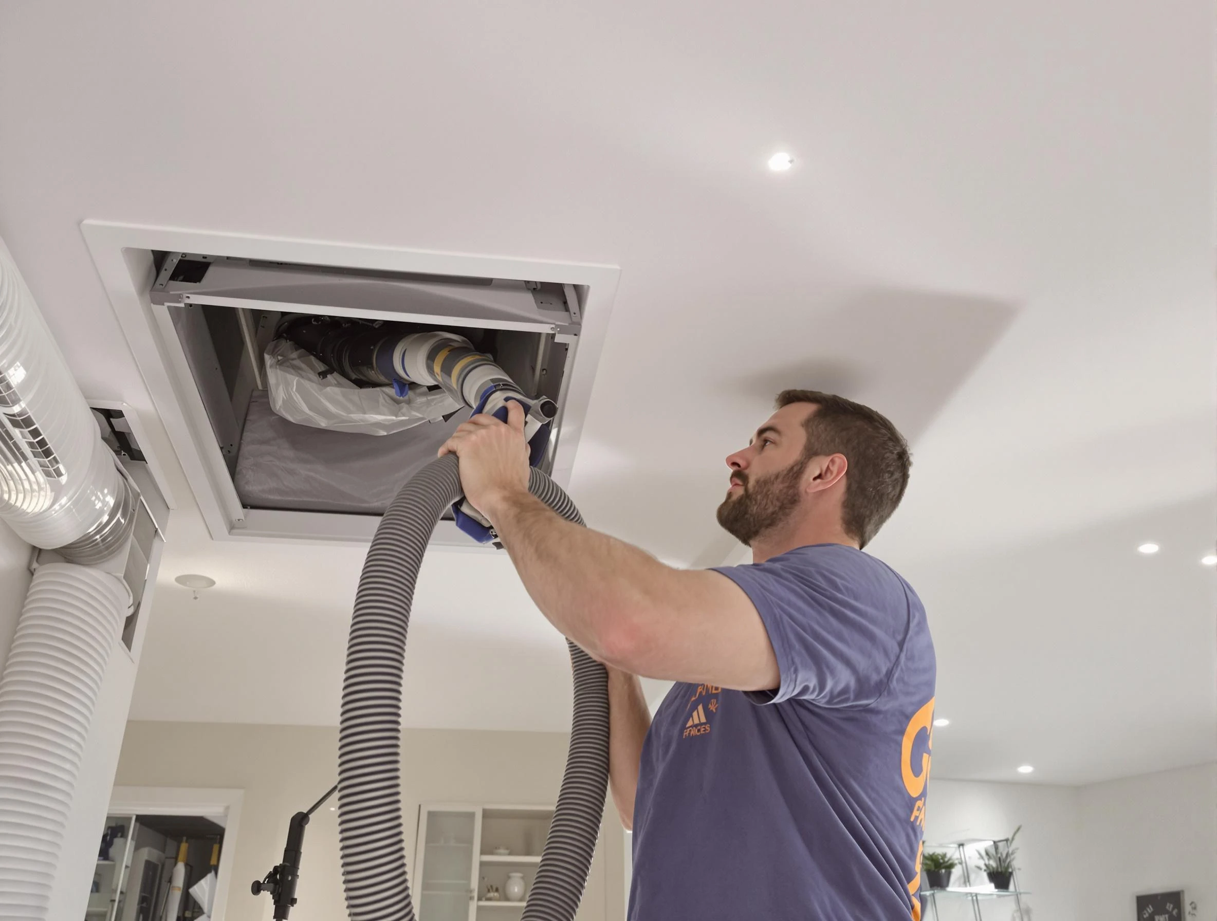 Precision indoor duct cleaning by Bon Air Air Duct Cleaning in Bon Air